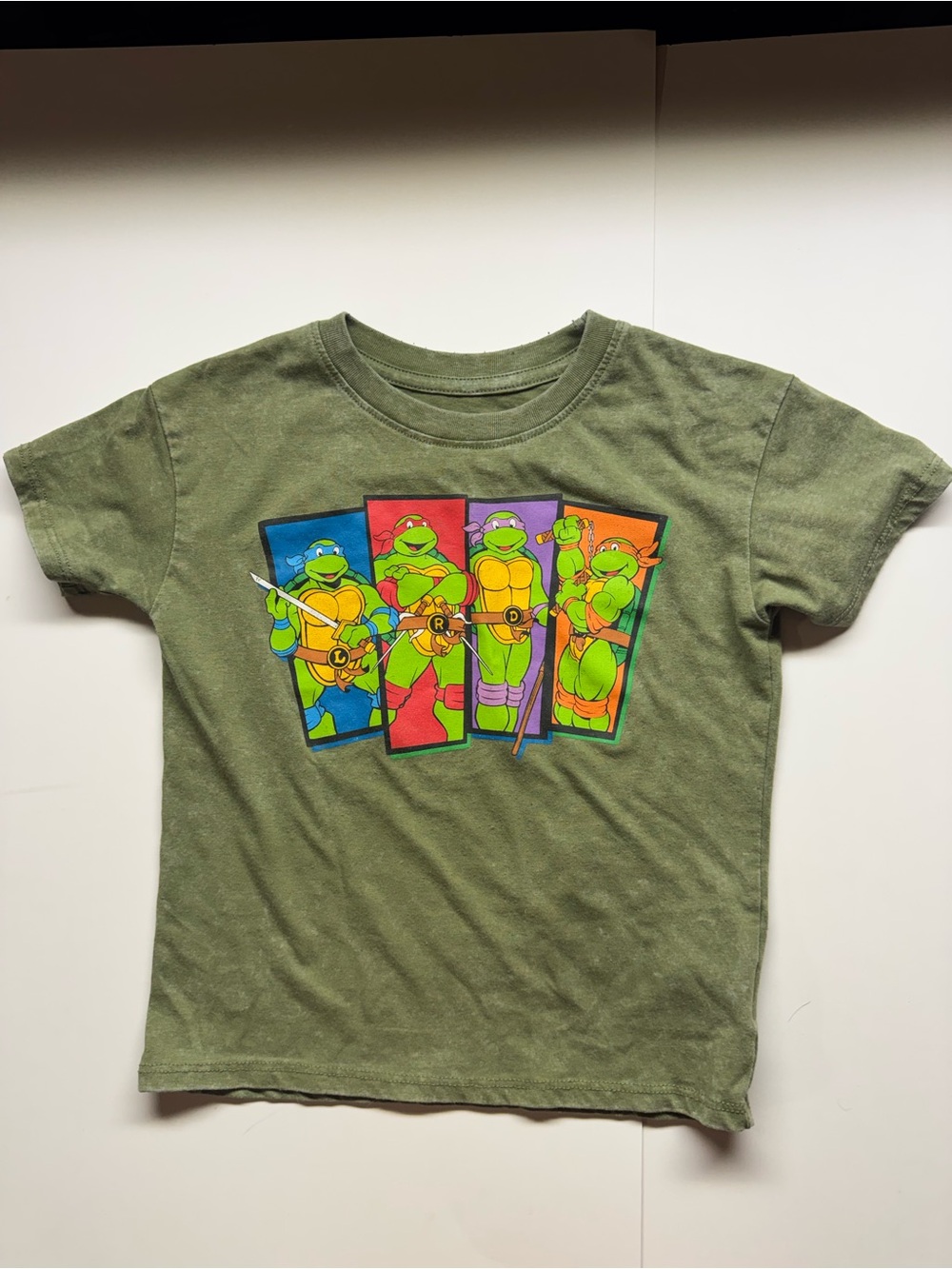 Nickelodeon Olive Green Teenage Mutant Ninja Turtles Graphic Tee
